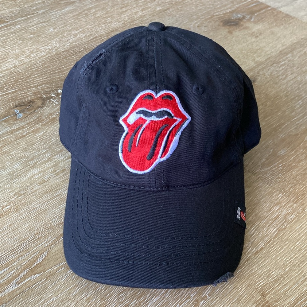 The Rolling Stone Concept One Accessories Dad Hat Black Cap Adjustable Very Nice